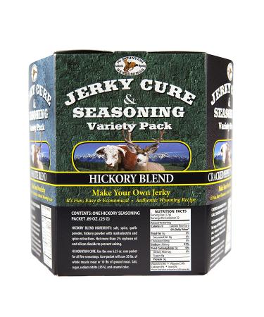 Hi Mountain Jerky Cure & Seasoning Kit - Variety Pack #1 - Original, Mesquite, Hickory, Cracked Pepper N Garlic, Cajun - Buy Online on GoSupps.com