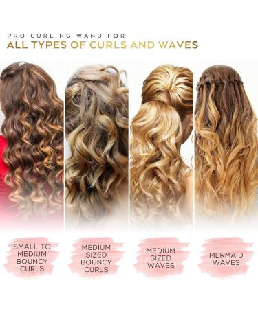 Buy Locken Stick for Beach Waves 5 Years Worry-Free Use 18-25mm Rose Gold Hair Curler for All Hair Lengths - Buy Online on GoSupps.com