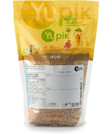 Yupik Organic Spelt Kernels 1 kg Non-GMO Kosher Vegan Raw Hulled Grains Unsalted Source of Fiber Ideal for Baking & Cooking 1 kg (Pack of 1) - Buy Online on GoSupps.com