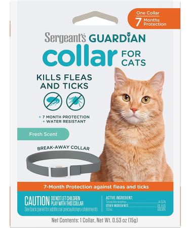 Sergeant's Guardian Flea & Tick Cat Collar - 1 Count | Long-lasting Protection - Buy Online on GoSupps.com
