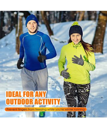 Winter Waterproof Thermal Gloves - Unisex Touch Screen Cold Weather Gloves for Workout, Running, Cycling - Grey, X-Large - Buy Online on GoSupps.com