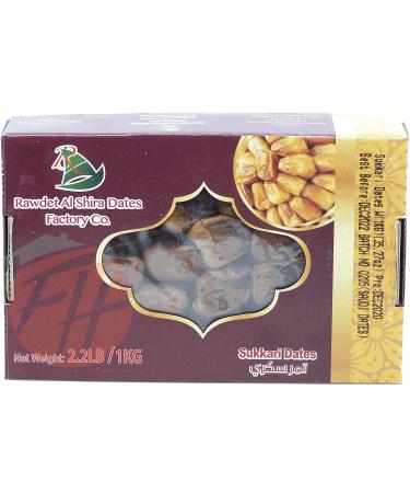 Rawdet Al Shira Dates Factory Co. sukkari dates with pit 1-kg box