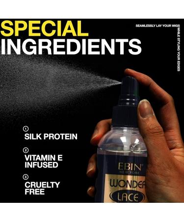 EBIN NEW YORK WONDER LACE BOND MELTING SPRAY 100ML - ACTIVE 3PACK 1.13 Fl Oz (Pack of 3) Active - Buy Online on GoSupps.com