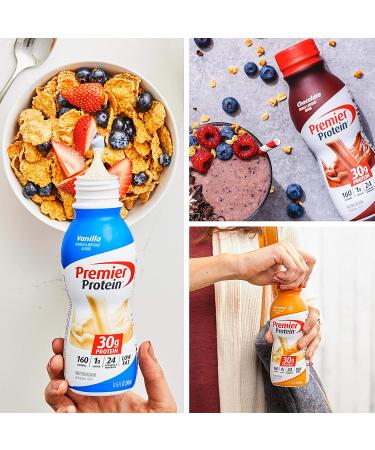 Premier Protein Shake Variety Pack - 30g Protein, 1g Sugar, 24 Vitamins & Minerals - Immune Health Support - 11.5 Fl Oz (8 Pack) - Buy Online on GoSupps.com