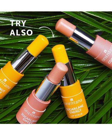 Orientana Coconut Energy Lip Balm - 98% Natural Vegan Care with Shea Butter & Vitamin E | Organic Moisturizer for Dry Lips - 4.2g - Buy Online on GoSupps.com
