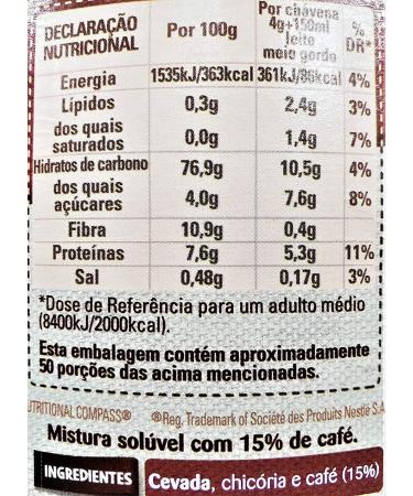  Tofina Tofina Chicory and Coffee Powder - Instant Drink from Portugal - Glass Jar - 200g - Buy Online on GoSupps.com