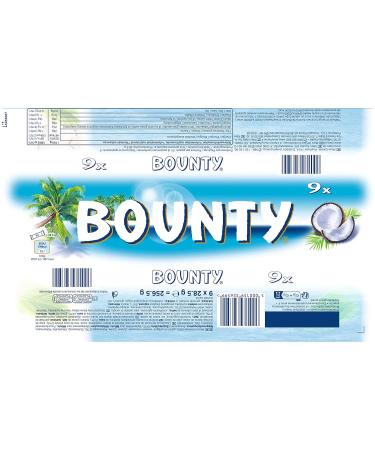 Buy Bounty Chocolate Bars - Coconut & Chocolate Flavour (2 Packs of 9 x 28.5g) | International Shipping Available - Buy Online on GoSupps.com