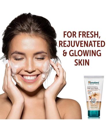 Himalaya Gentle Exfoliating Daily Face Wash - 5.07 oz - Deep Cleansing & Moisturizing for Renewed Skin - Buy Online on GoSupps.com