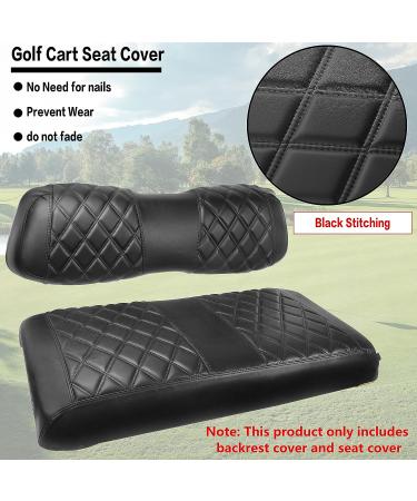 NOKINS Diamond Golf Cart Seat Cover - D Type For DS Front | Black Stitching - Buy Online on GoSupps.com