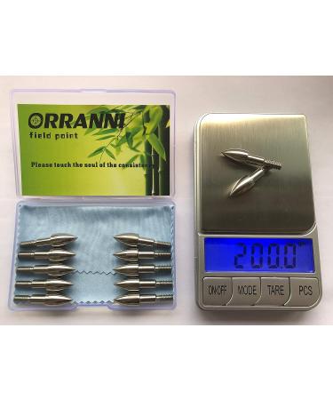 ORRANNI Stainless Steel Archery Field Points 100/125 Grains (1 Dozen) 5/16 - Bullet Shaped - Screw-in Archery Field Tips - Buy Online on GoSupps.com