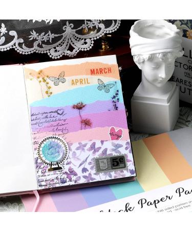 12x12 Double Sided Solid Colored Paper Pad Scrapbook Cardstock Decorative Paper - 36 Sheets 220gsm Pastel Construction Paper for Card Making Journaling Planner Origami Decorative Spring - Buy Online on GoSupps.com