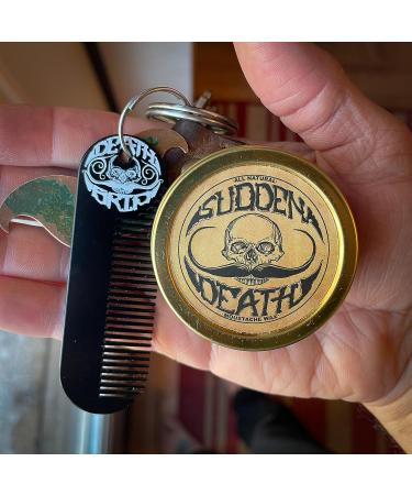 Vintage Grooming Co. Death Grip Extra Strong Hold Mustache Wax Set with Comb and Remover Oil - Buy Online on GoSupps.com