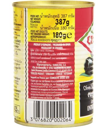 Crespo Pitted Black Olives Box 387 g - Buy Online on GoSupps.com