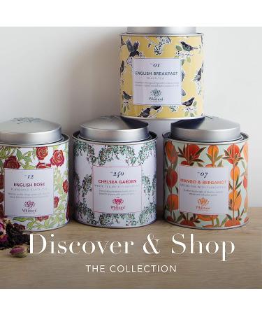 Whittard of Chelsea Chelsea Garden Caddy White Loose Leaf Tea 50g - Vegetarian Vegan Friendly Resealable Tin - Buy Online on GoSupps.com