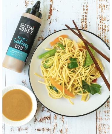 Hot Star Honey Spicy Satay Sauce - Hand Crafted 290g Bottle for Chicken, Pizza, Pasta, Steak & Noodles - Buy Online on GoSupps.com