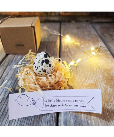 Quail Egg Pregnancy Announcement Gift | Unique Baby Reveal for Grandparents - Buy Online on GoSupps.com