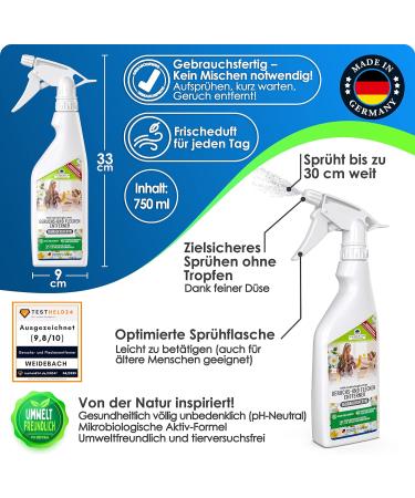 Effective Weidebach Odor & Stain Remover - Biodegradable & Ready to Use for Stubborn Household Odors - Buy Online on GoSupps.com