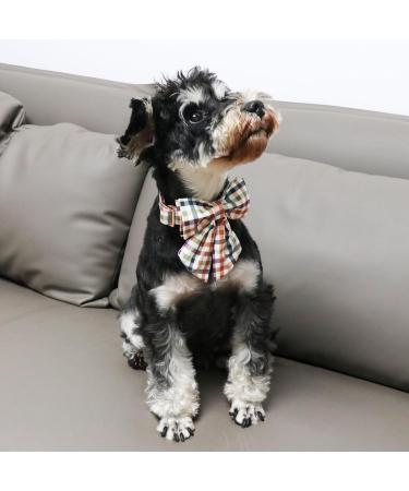 Unique Style Paws Dog Collar - Comfortable Cotton Fly Collar for Young Girl Dogs XL (16-26in) - Colorful Grille & Metal Buckle - Buy Online on GoSupps.com