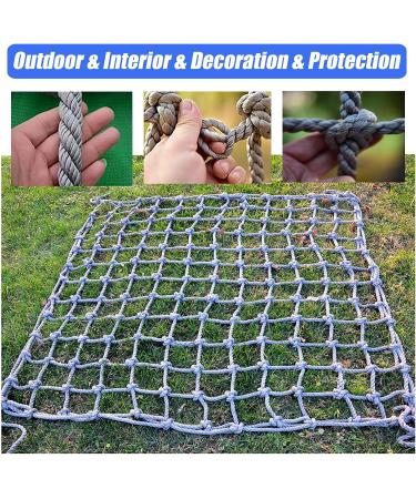 Durable Polyester Playground Net Heavy Duty Large Climbing Cargo Net Indoor and Outdoor Safety Protection Net Rope Ladder Swingset Treehouse(Size:3 * 4m(10 * 13ft)) () - Buy Online on GoSupps.com