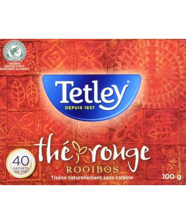 Tetley Rooibos Red Tea - 40 Tea Bags 100 Grams Naturally Caffeine Free - Buy Online on GoSupps.com