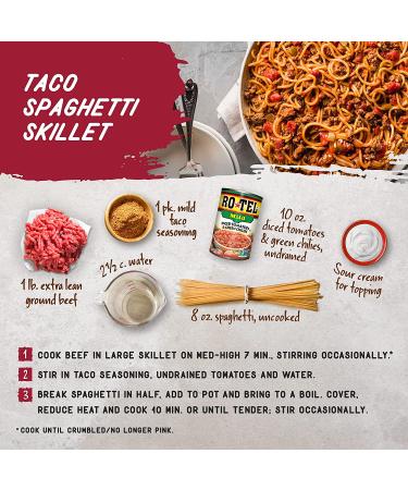 ROTEL Mild Diced Tomatoes & Green Chilies 10oz (Pack of 12) - Authentic Tex-Mex Flavor - Buy Online on GoSupps.com