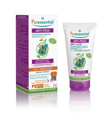 Anti-Lice 2-In-1 Treatment Shampoo Plus Comb Puressentiel For Unisex 5.07 oz Shampoo