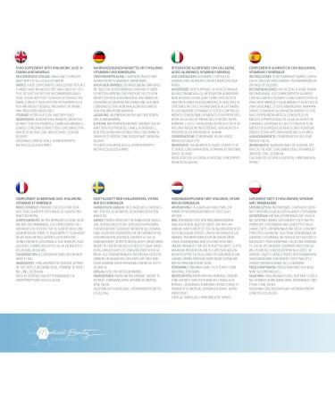 180 Vegan Hyaluronic Acid Capsules 600mg with Zinc Curcumin & Green Tea Extract - Additive-Free Biotin & Selenium - Made in Germany - Buy Online on GoSupps.com