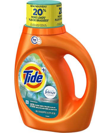 Tide Plus Febreze Freshness Botanical Rain HE Turbo Clean Liq. Laundry Detergent 1.09 L. 24 loads Botanical Rain 1.09 l (Pack of 1) - Buy Online on GoSupps.com