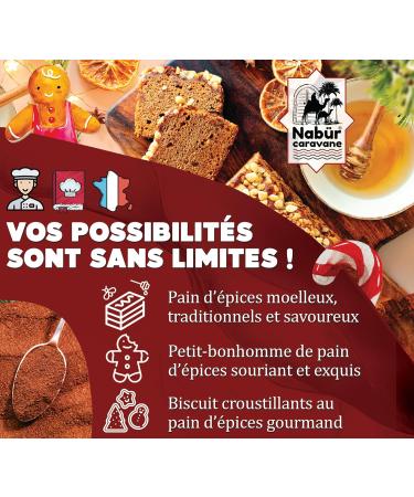 Nab r - 250gr M lange Pain d' pices Pr paration Pain d' pices et Petit bonhomme en pain d' pices pices de No l Sans farine sans additifs (250 gr) 250 g (Lot de 1) - Buy Online on GoSupps.com