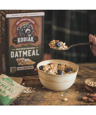 Kodiak Cakes Instant Oatmeal Packets - High Protein Breakfast Food - Variety Pack (24 Packets) - Maple & Brown Sugar, Cinnamon, Chocolate Chip - 100% Whole Grains - Buy Online on GoSupps.com