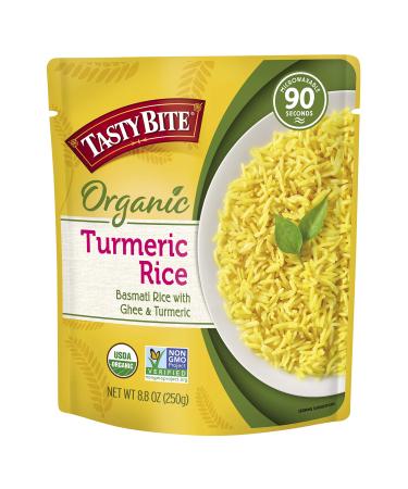Tasty Bite Organic Turmeric Rice, Ready to Eat Microwaveable Cooked Rice, 8.8 Ounce (Pack of 6) Turmeric Rice 8.8 Ounce (Pack of 6)