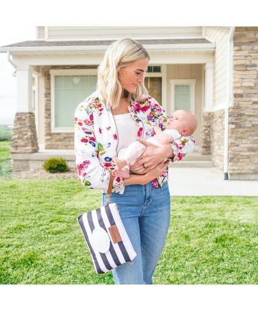 Baby Bumco Diaper Clutch Bag - Water Resistant, Portable Changing Kit with Refillable Wipes Dispenser (Jett Black) - Buy Online on GoSupps.com