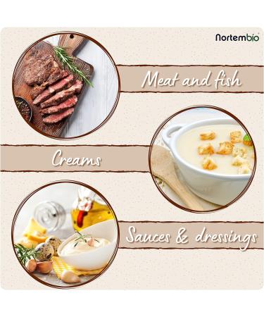Nortembio Garlic Powder 500g - 100% Natural Origin, Vegan & Gluten-Free Ground Garlic - Ideal for Meat, Vegetables, and Fish - No Additives or Preservatives - Buy Online on GoSupps.com