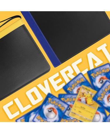 CLOVERCAT Waterproof Trading Card Binder - 720 Double-Sided Pocket Album for Pokmon, Yugioh, MTG and Other TCG - Expandable Display Holder (Dark Blue Edge, Black) - Buy Online on GoSupps.com
