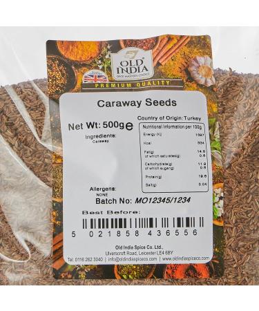 Old India Caraway Seeds 500g - Premium Quality Spice - Pack of 1 - Buy Online on GoSupps.com