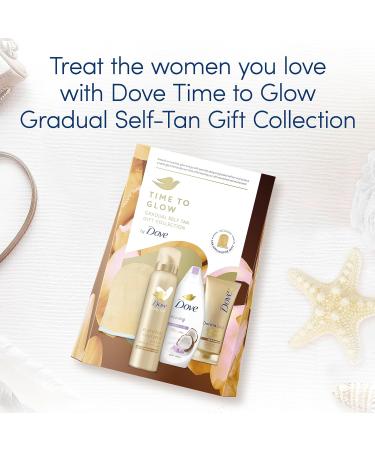 Dove Time to Glow Gradual Self Tan Collection Set with a Tan Applicator for Her 3 Piece - Buy Online on GoSupps.com