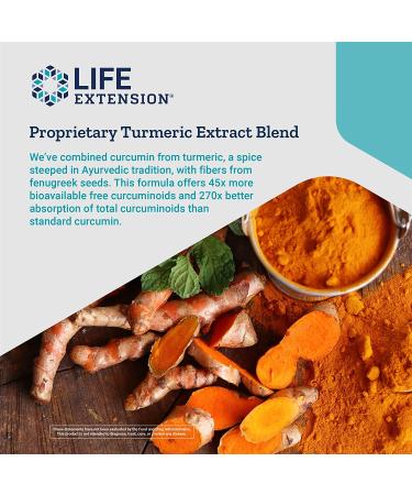 Life Extension Curcumin Elite Turmeric Extract - 60 Vegetarian Capsules for Daily Wellness - Buy Online on GoSupps.com