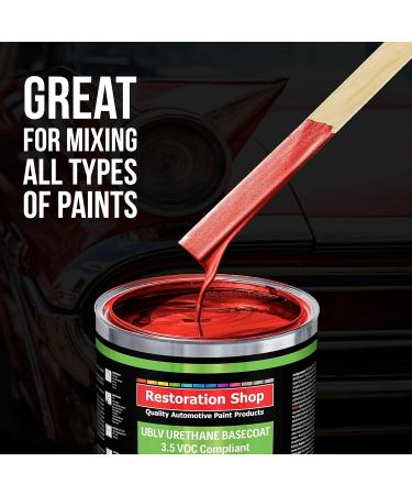 Craft and Paint Sticks - 12 Premium Wood Stirrers (Pack of 100) - Ideal for Epoxy Resin Mixing - Buy Online on GoSupps.com
