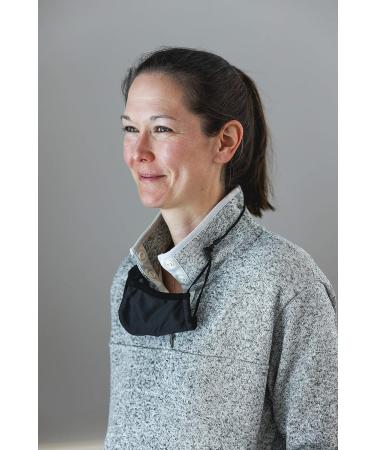 Croakies Washable 3-Ply Reusable Face Mask & Retainer Combo - Black Bamboo Barrier for Ultimate Comfort - Buy Online on GoSupps.com
