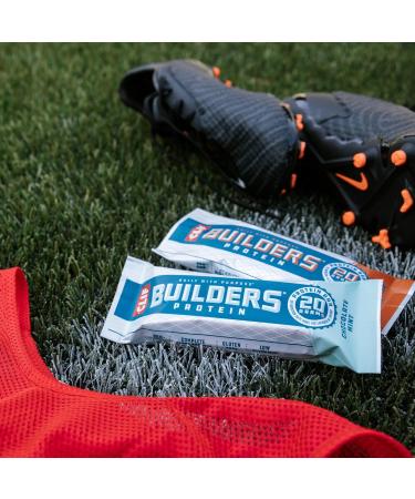 CLIF BUILDERS + Caffeine Protein Bars - Chocolate Chip Cookie Dough Flavor - 20g Plant Based Protein - Gluten Free - Non-GMO - Low Glycemic - No Artificial Sweeteners - 2.4 oz. (12 Pack) Chocolate Chip Cookie Dough 1 Count  - Buy Online on GoSupps.com