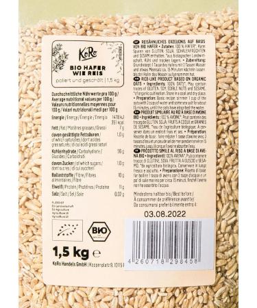 KoRo - Organic oat rice 1.5 kg - Buy Online on GoSupps.com