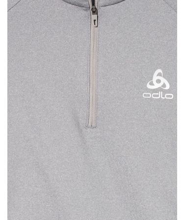 Odlo Men's Berra Light Mid Layer with Zipper - S Grey Melange | International Shipping Available - Buy Online on GoSupps.com