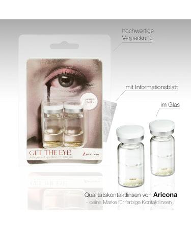Buy Aricona White & Black Spiral Contact Lenses - Hypnotizing Halloween Eyes (2 Pieces) - No Prescription Needed - Buy Online on GoSupps.com