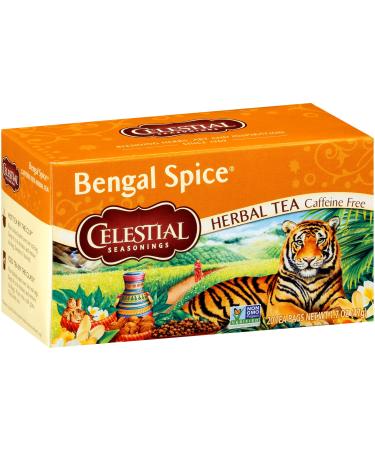 Celestial Seasonings Herbal Tea, Bengal Spice, Caffeine Free, 20 Tea Bags (Pack of 6)