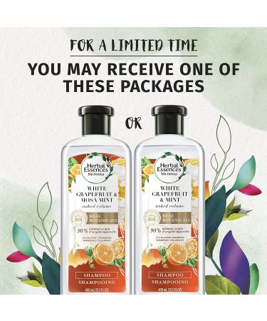 Herbal Essences Naked Volume Shampoo - White Grapefruit & Mosa Mint 13.5 fl oz - Buy Online on GoSupps.com