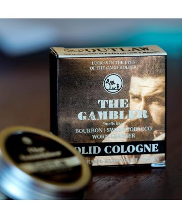 The Gambler Bourbon-Inspired Solid Cologne - Whiskey Old-fashioned Tobacco and a Hint of Leather in a Pocket-Sized Tin - Men s or Women s Cologne - Outlaw Bourbon Tobacco Leather - Buy Online on GoSupps.com
