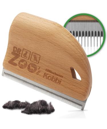 Dr Zoo Effilierkamm Kobbi - The ideal dog brush for the change of fur at Langhaar & Unterwolle - Fell care for small large and medium -sized dogs - Buy Online on GoSupps.com