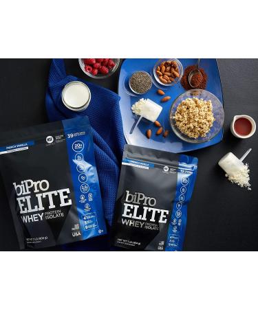 BiPro Elite French Vanilla Whey Protein Isolate 2lb - Sugar Free, Lactose & Gluten Free - Approved for High-Intensity Fitness - Pack of 1 - Buy Online on GoSupps.com
