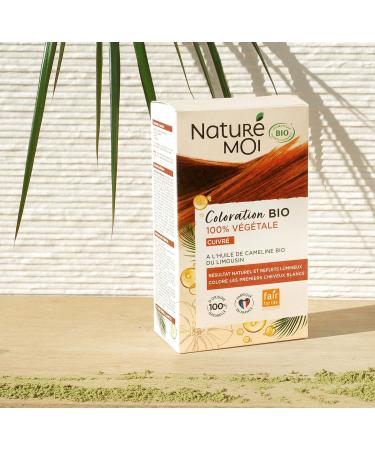  Natur moi Natur Moi - Vegetable colour - Organic hair colour - Copper hair colour - With organic cameline oil from Limousin - 100% vegetable - 100% natural origin - Made in France - Buy Online on GoSupps.com