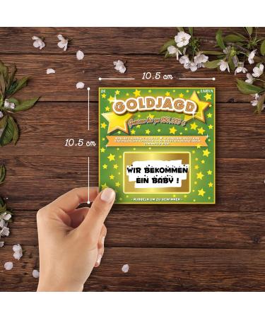Lajeux Pregnancy Announcement Cards - Fun & Unique Way to Share Your Lotto Jackpot News (5 Pack) - Buy Online on GoSupps.com